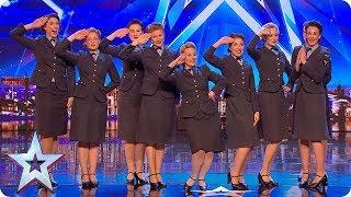 Wartime choir The D-Day Darlings DAZZLE the Judges  Auditions  BGT 2018