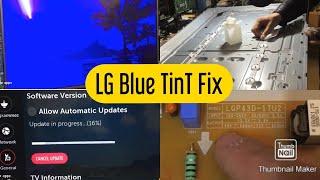 How To Fix BackLight LG TV 43UJ670 The blue image The Easy Repair step By step