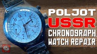 Die russische Chronographenuhr Poljot  Full Service & Restaurierung des Uhrwerks