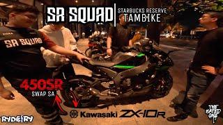 450SR SWAP SA KAWASAKI ZX10R  STARBUCKS RESERVE ll RYDEwithRY