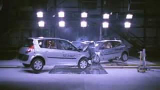 Renault CLIO vs SCENIC – Frontal Crash Test