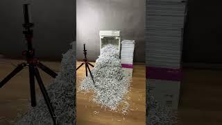 I will shred 5000 sheets of A4 paper with the HSM shredstar X13 shredder #shorts