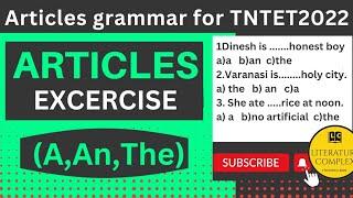 Articles grammar excercise  TNTET 2020 #tntetenglish