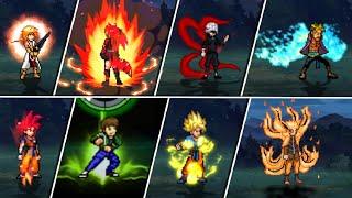 All Transformations ANIME WAR SUPER 2 MUGEN KODAIKA  Forms - MUGEN