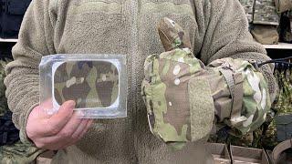 Army soldiers patchpatch for equipment repair. SoftShell Repair