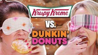Blind Donut Taste Test - Krispy Kreme vs. Dunkin Donuts