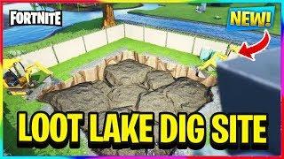 *NEW* THE LOOT LAKE DIG SITE EVENT HAS STARTED  Fortnite Battle Royale News