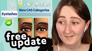 HUGE SIMS UPDATE eyelashes apply all in CAS round pools and MORE