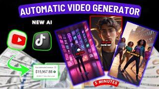 This New AI Video Generator can Make Monetizable YouTube shortsTiktok videos in less than 5 minutes