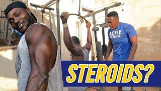 ASKING BODY BUILDERS IN LOCAL AFRICAN GYM IN GHANA IF THEY USE STEROIDSDWAYNEJOHNSON