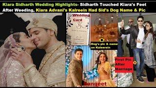 In Kiara Sidharth Wedding Kiara Lehnga & Kalira was Full of Memories Including Sids Dog Name Pic