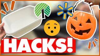 RUN ‍️ UNBELIEVABLE Dollar Tree Hacks for Fall +Walmart Ideas for Decor Parties Gifts + more