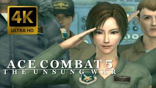 Ace Combat 5 The Unsung War Intro  Remastered 4K 60FPS