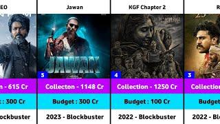 Top 50 Highest Grossing Indian Movies  Jawan  KGF 2  RRR  Leo  Salaar  Animal