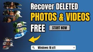 Recover Permanently DELETED Photos & Videos FREE 2024 Windows PC & Laptop