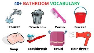 English Vocabulary  40+ Vocabulary About Bathroom With Picture els  Learn English  Easy English