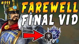 Farewell Final Video PROMOS to Diamond  Iron IV to Diamond Ep # 111