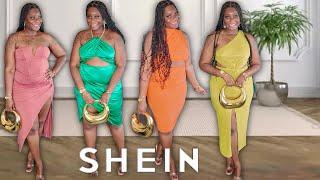 SHEIN Try On Haul 2024 SHEIN Plus Size 1X SHEIN Curve Summer Vacation Outfits SHEIN midsize haul