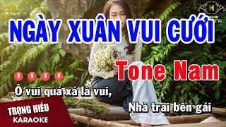 Karaoke Ngày Xuân Vui Cưới Tone Nam Nhạc Sống  Trọng Hiếu