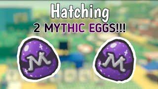 Hatching 2 Mythic Eggs  Bee Swarm Simulator