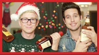 The DRUNK 12 Days of Christmas Challenge ft. Sawyer Hartman  Tyler Oakley