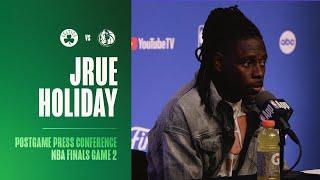 Jrue Holiday Postgame Press Conference  NBA Finals Game 2 vs. Dallas Mavericks