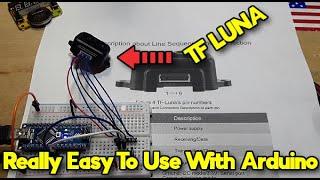 TF Luna Time Of Flight Distance Measuring Arduino Sensor with I2C