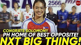 PH BEST OPPOSITES in ASEAN Solomon 1st INTERNATIONAL AWARD Best Scorer pa The NEXT ASEAN GIANT