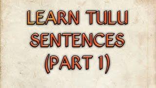 Learn Tulu Sentences Part 1