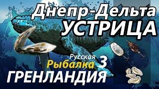 Устрица Днепр Дельта  РР3 Русская Рыбалка 3 Гренландия