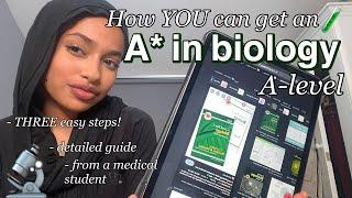 How I got an A* for A-level biology  Revision tips resources notes active recall and websites