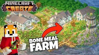 I built an INCREADIBLY GOOD Bone Meal Farm in Minecraft Create Mod