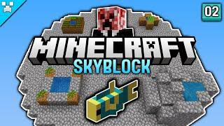 Even FISH can kill in Minecraft Skyblock?  Minecraft Skyblock Ep.2