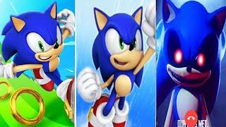 Sonic Dash vs Sonic Jump vs SONIC EXE Call Prank