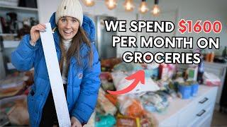 We now spend $1600 per month on FOOD  Our biggest grocery shop EVER