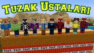 MiNECRAFTTA TUZAK YARIŞMASI  Birbirinden İlginç Tuzaklar Yaptılar