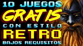 🟡 10 JUEGOS GRATIS estilo RETRO con BAJOS REQUISITOS en STEAM - FREE TO PLAY Para Pc
