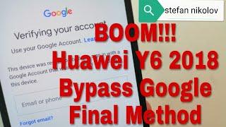 BOOM Huawei Y6 2018 ATU-L21. Remove Google account bypass frp.