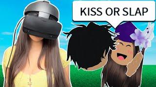 Roblox Vr Hands.. But Its KISS or SLAP FACECAM