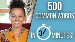 500 Common Words in 3 minutes European Portuguese Vocabulary