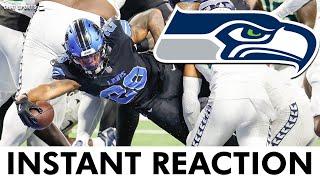 INSTANT REACTION Seahawks vs. Lions NFL Week 4 Julian Love Injury News + Geno Smith Highlights