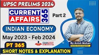 PT 365 2024 Indian Economy  Current Affairs for Prelims 2024 #upsc #upsc2024 #currentaffairs