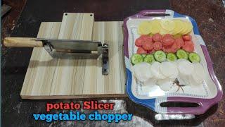 How to make potato cutter  potato Slicer  vegetable chopper  potato chips machine