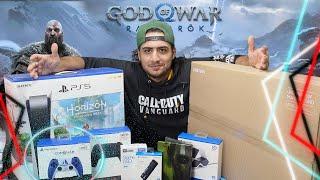 I spent $1400 on ps5 setup to play God OF War Ragnarök  unboxing ps5 Samsung 4k monitor ur55&more