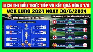 Lịch Thi Đấu Trực Tiếp Và Kết Quả Vòng 18 Euro 2024 Ngày 306  Azzurri Về Nước Đức Đi Tiếp