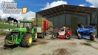 Farming Simulator 19  Ultra Realistic  Buying New Farm Storing hay bales & Seeding barley