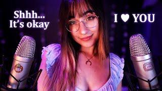 ASMR  Whispering Shhh its okay I love you Youre Safe & More Comforting Words ️