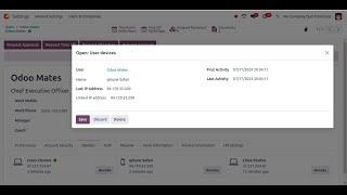 Manage User Sessions Devices In Odoo 18  Session Management in Odoo 18