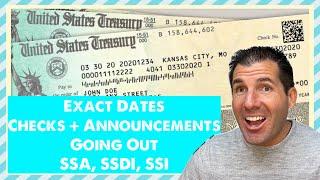 Exact Dates Checks Going Out for Social Security SSDI SSI + Announcements in July