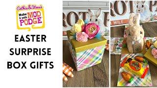 Surprise Easter Gift Boxes with Mod Podge